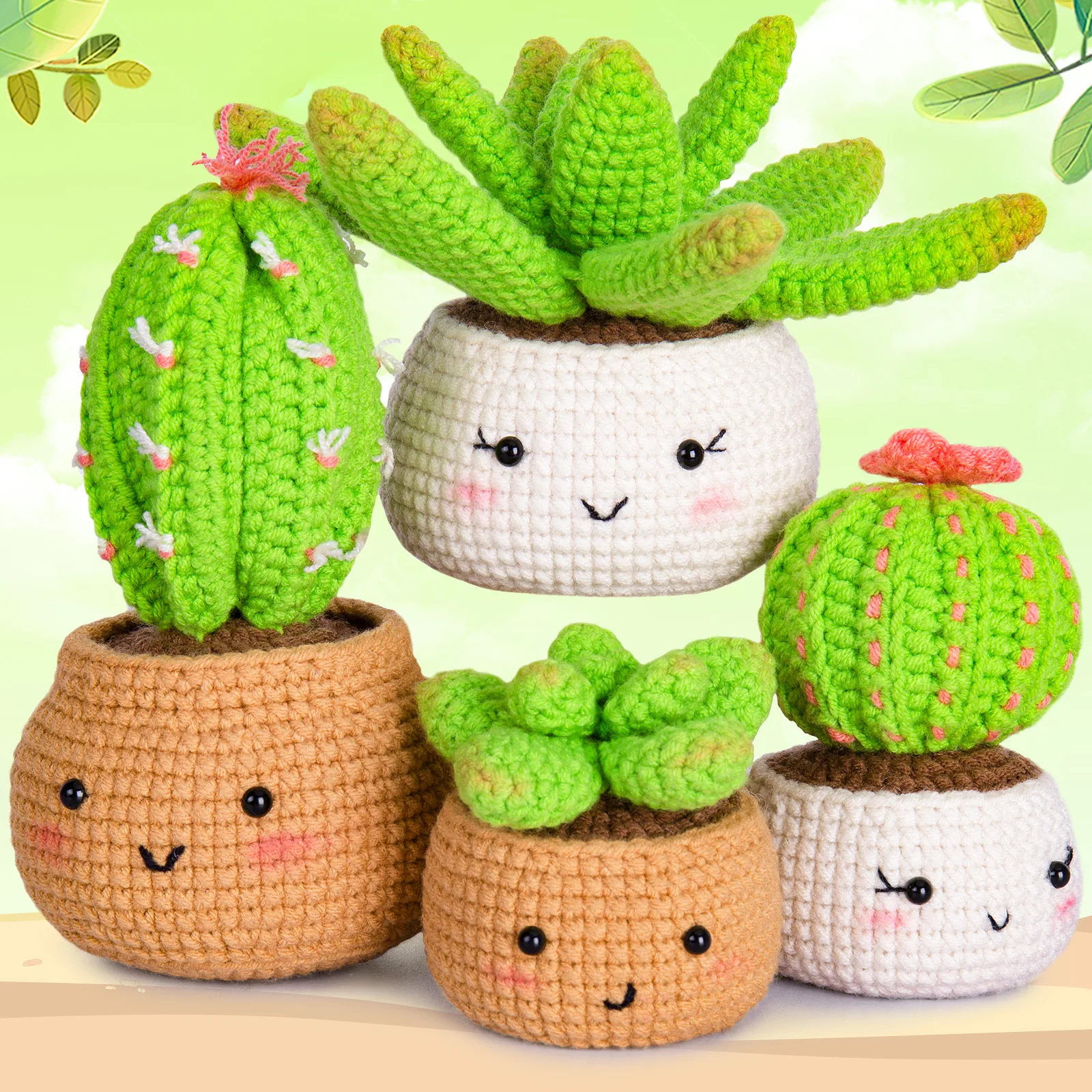 Crochet houseplants