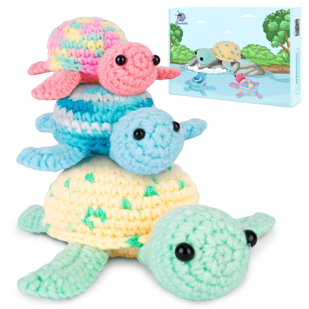 Crochet Turtle Family