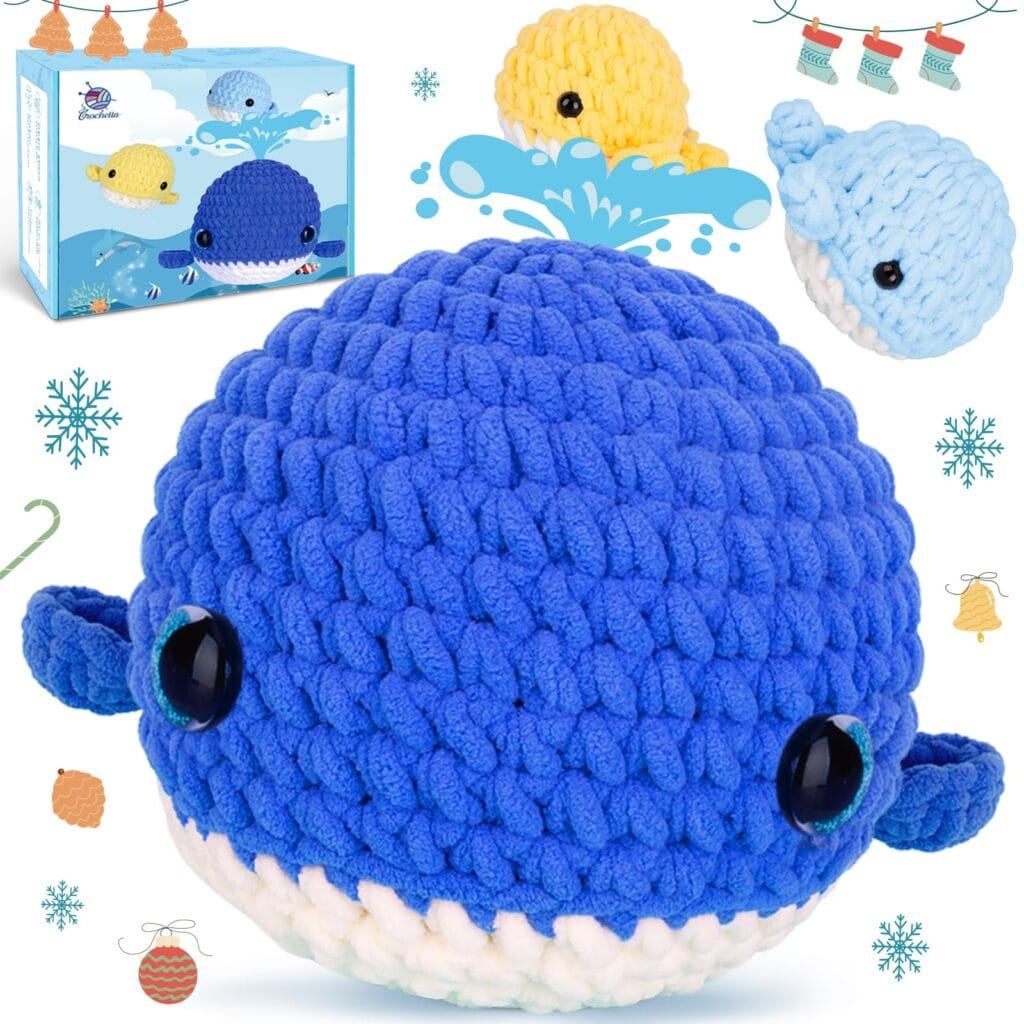 Crochet Whale Family