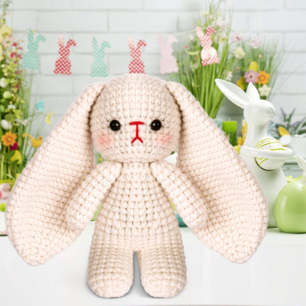Colorful Crochet Rabbit Crochet Rabbit - crochettas.com