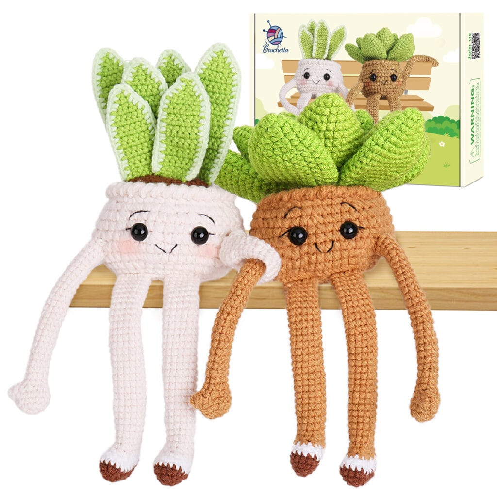 Crochet Succulent 2pack