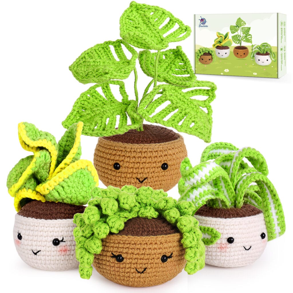 Crochet House Plants Family