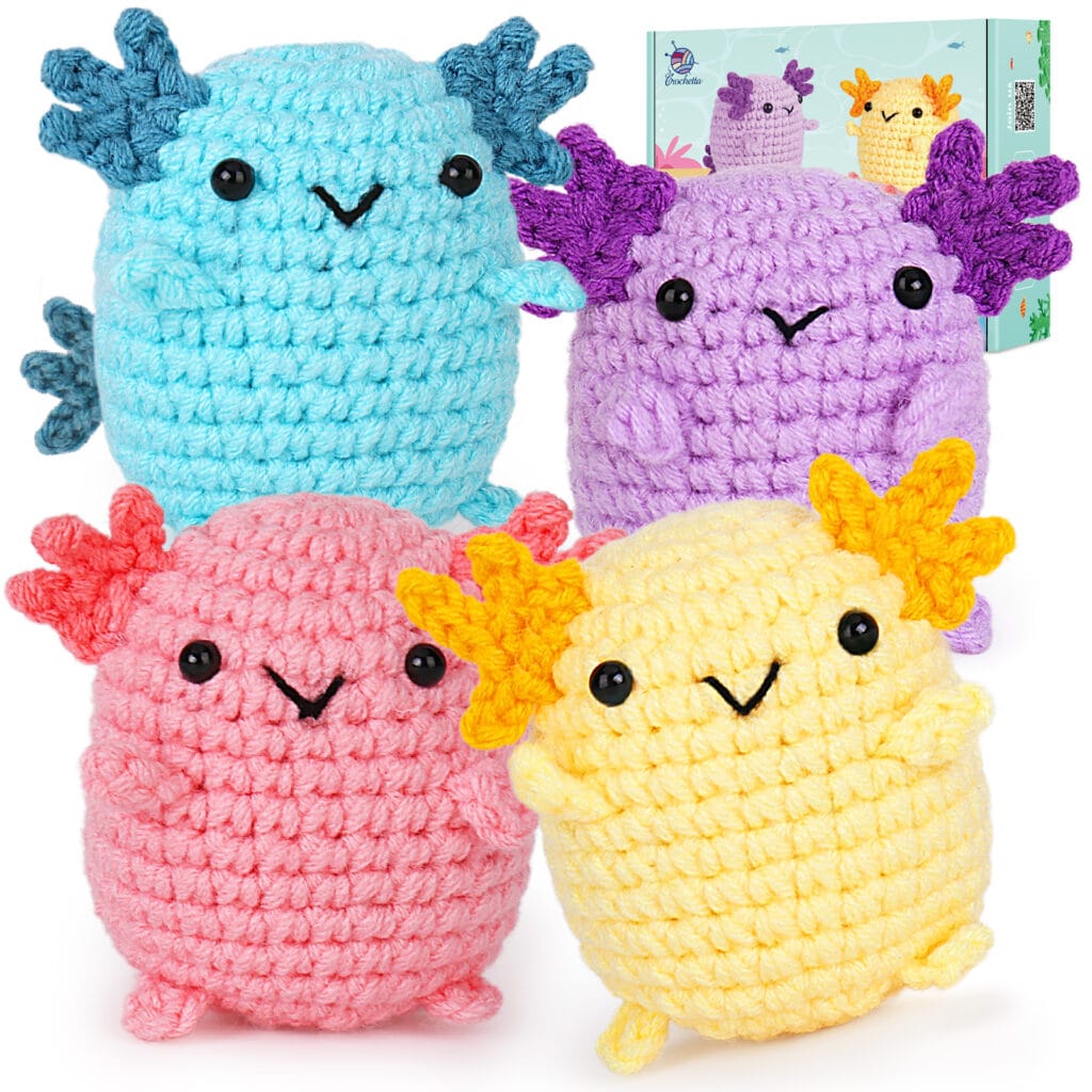 Crochet Mini Axolotls