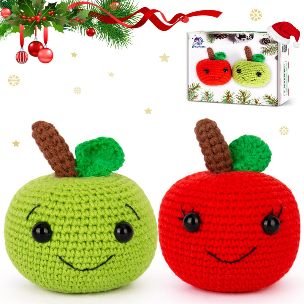 Crochet Apple 2pcs